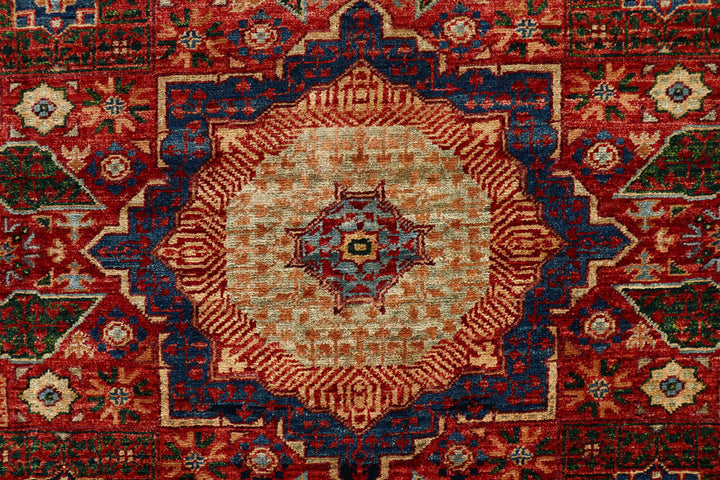 Firebrick Mamluk 3' 4 x 5' 1 - No. 62077 - ALRUG Rug Store