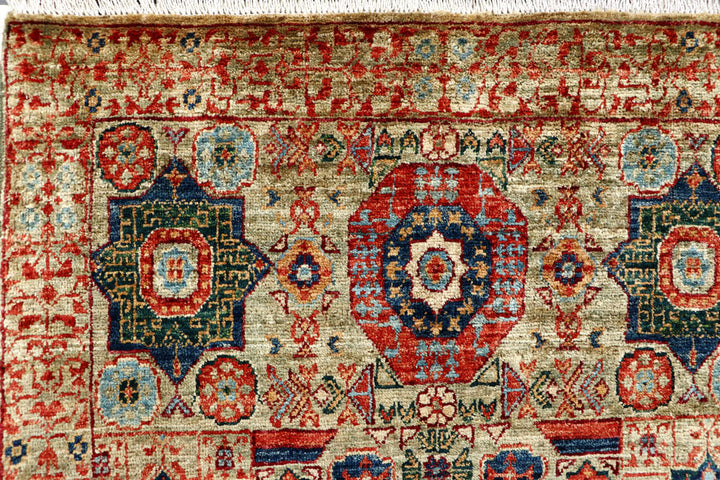 Dark Sea Green Mamluk 2' 9 x 5' - No. 62078 - ALRUG Rug Store