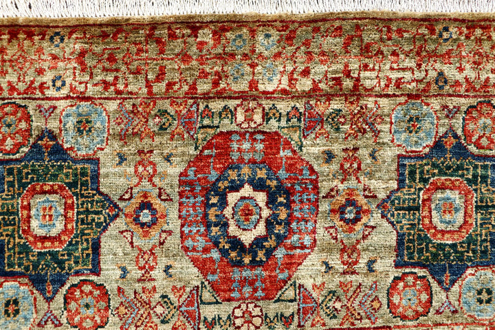 Dark Sea Green Mamluk 2' 9 x 5' - No. 62078 - ALRUG Rug Store