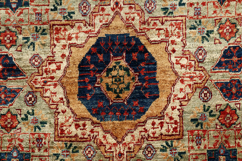 Dark Sea Green Mamluk 2' 9 x 5' - No. 62078 - ALRUG Rug Store