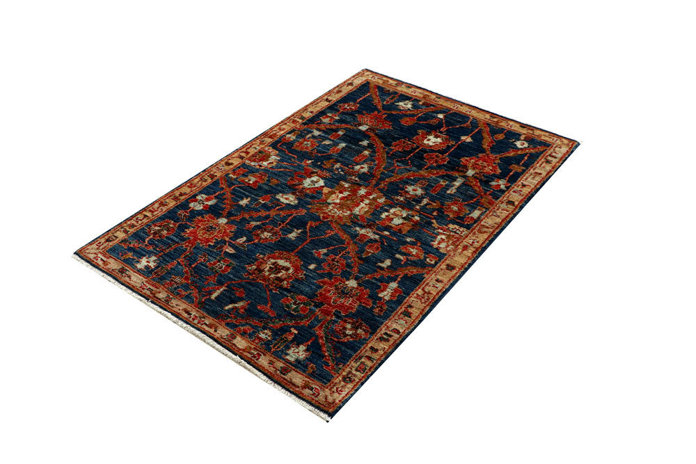 Midnight Blue Oushak 3' 1 x 4' 9 - No. 62079 - ALRUG Rug Store