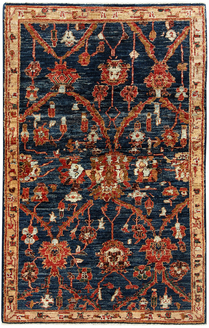 Midnight Blue Oushak 3' 1 x 4' 9 - No. 62079 - ALRUG Rug Store