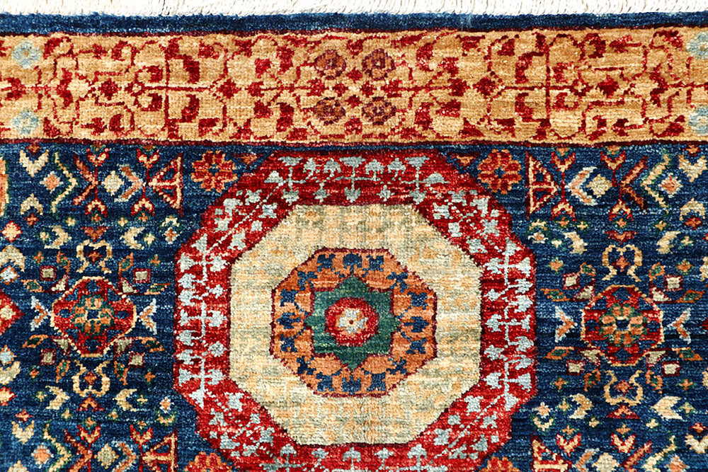 Dark Blue Mamluk 3' 2 x 5' 1 - No. 62086 - ALRUG Rug Store