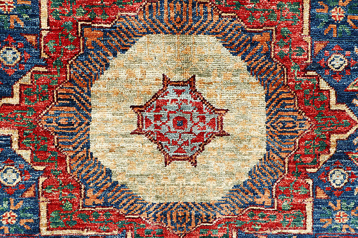 Dark Blue Mamluk 3' 2 x 5' 1 - No. 62086 - ALRUG Rug Store