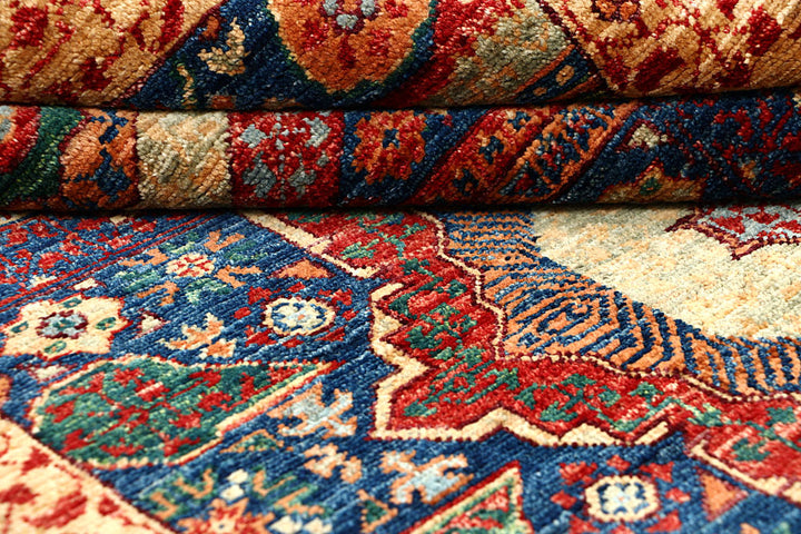 Dark Blue Mamluk 3' 2 x 5' 1 - No. 62086 - ALRUG Rug Store