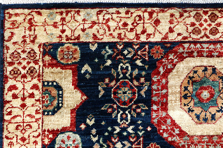 Midnight Blue Mamluk 3' 3 x 5' 1 - No. 62088 - ALRUG Rug Store