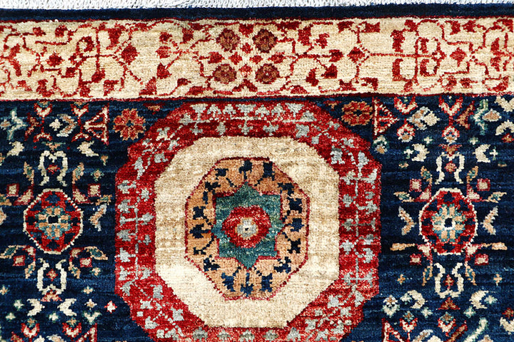 Midnight Blue Mamluk 3' 3 x 5' 1 - No. 62088 - ALRUG Rug Store