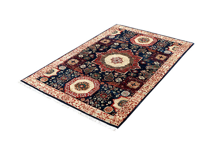 Midnight Blue Mamluk 3' 3 x 5' 1 - No. 62088 - ALRUG Rug Store