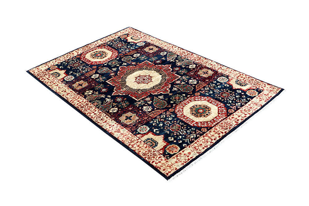 Midnight Blue Mamluk 3' 3 x 5' 1 - No. 62088 - ALRUG Rug Store