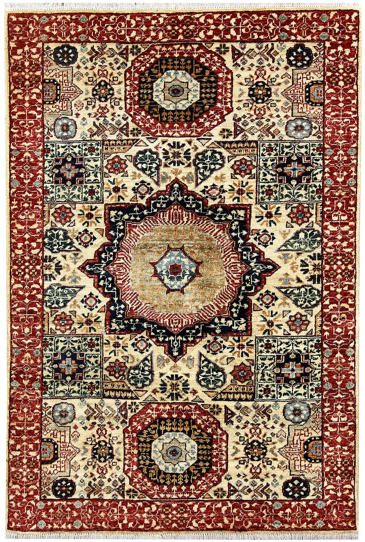 Cornsilk Mamluk 3' 2 x 4' 9 - No. 62090 - ALRUG Rug Store