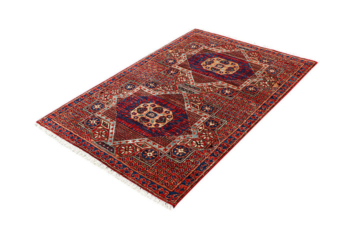Firebrick Mamluk 3' 3 x 4' 10 - No. 62094 - ALRUG Rug Store