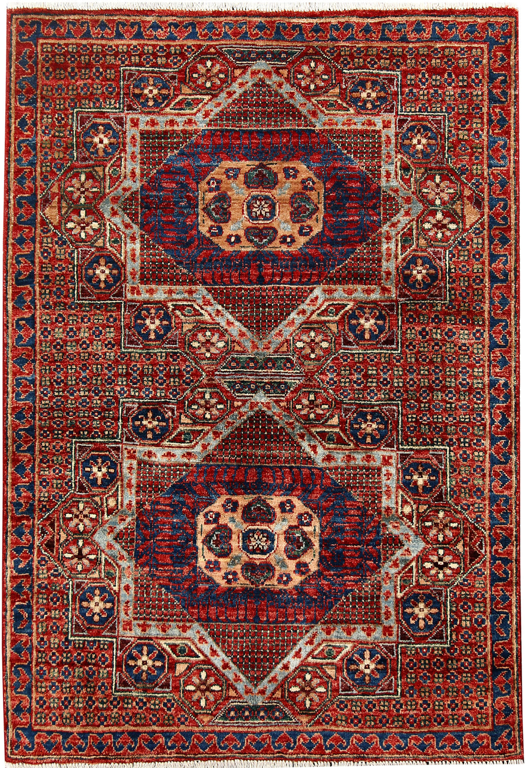 Firebrick Mamluk 3' 3 x 4' 10 - No. 62094 - ALRUG Rug Store