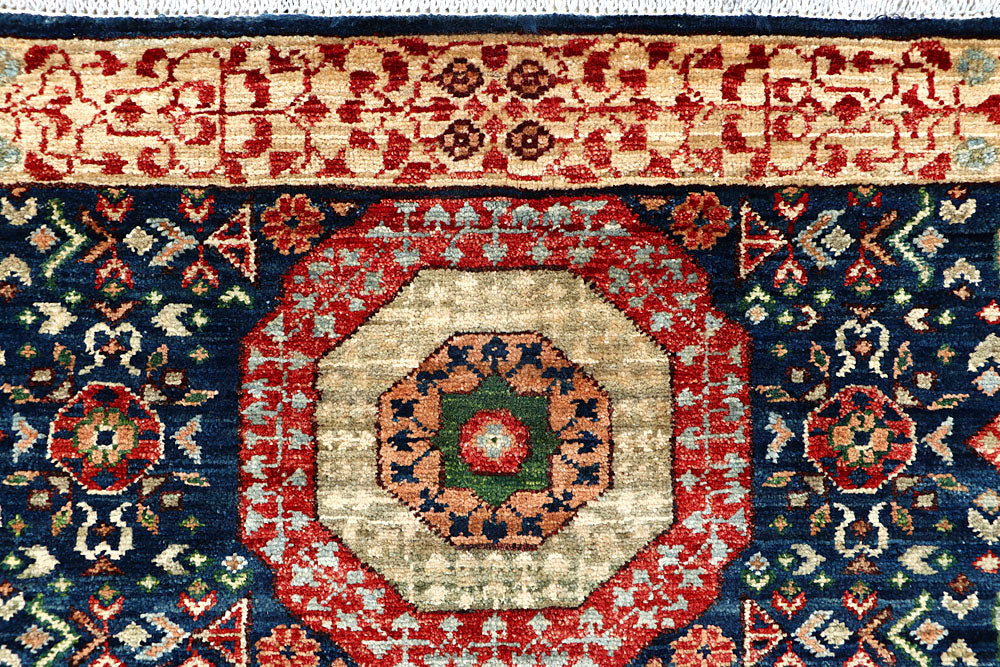 Midnight Blue Mamluk 3' 3 x 5' - No. 62107 - ALRUG Rug Store