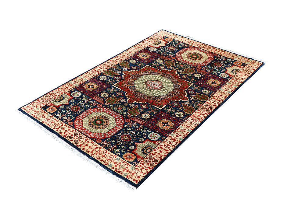 Midnight Blue Mamluk 3' 3 x 5' - No. 62107 - ALRUG Rug Store