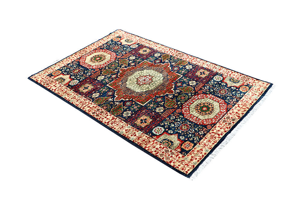 Midnight Blue Mamluk 3' 3 x 5' - No. 62107 - ALRUG Rug Store