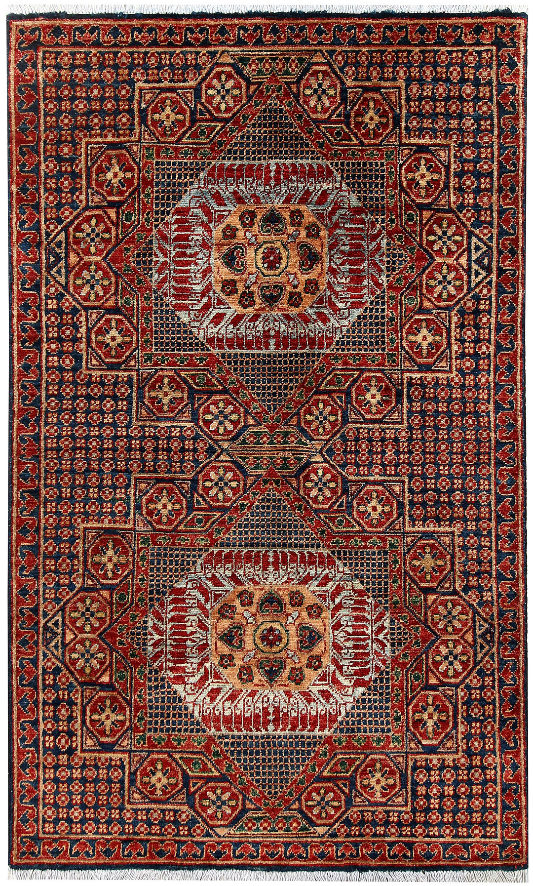 Multi Colored Mamluk 3' 2 x 5' 2 - No. 62108 - ALRUG Rug Store