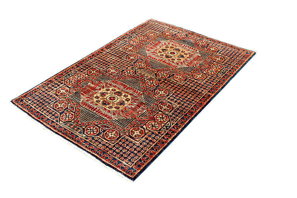 Multi Colored Mamluk 3' 3 x 4' 11 - No. 62112 - ALRUG Rug Store