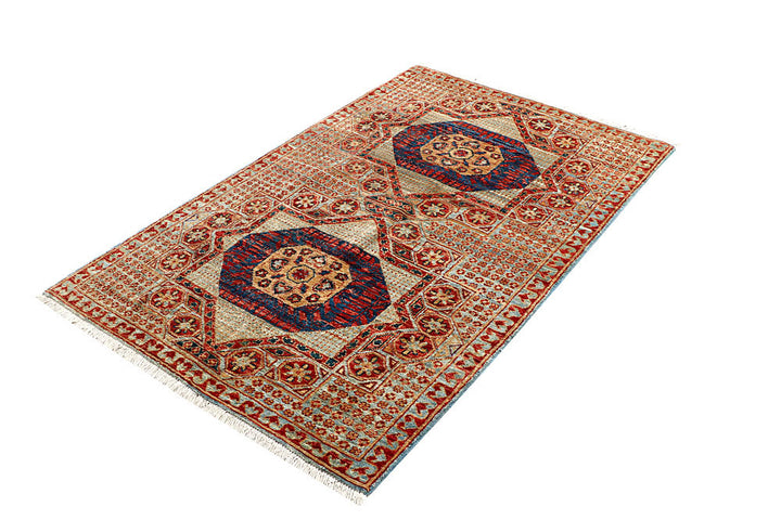 Multi Colored Mamluk 3' 3 x 5' 2 - No. 62116 - ALRUG Rug Store