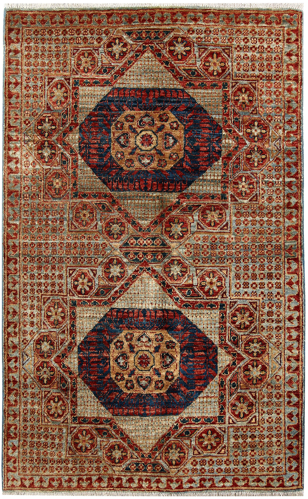 Multi Colored Mamluk 3' 3 x 5' 2 - No. 62116 - ALRUG Rug Store