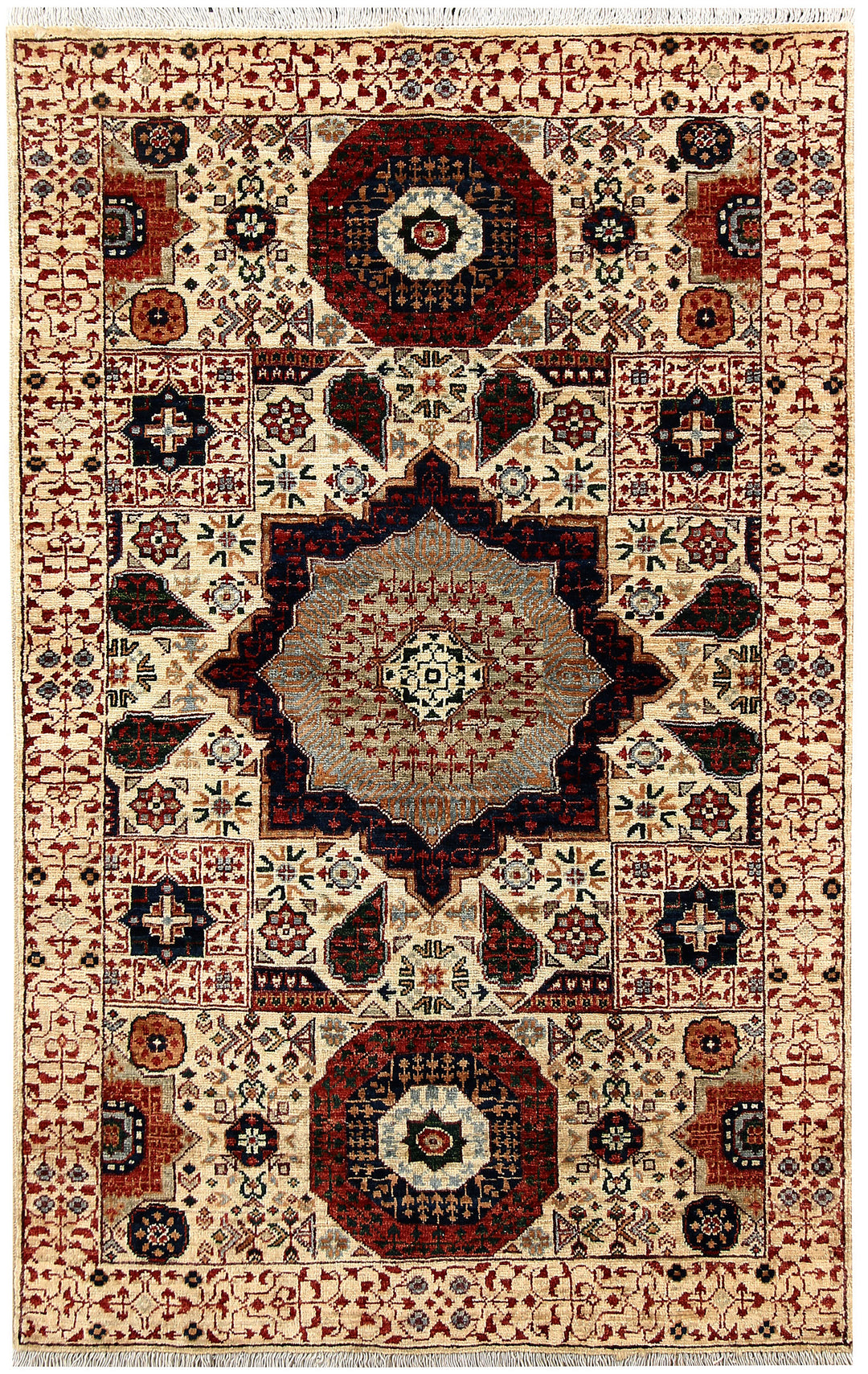 Cornsilk Mamluk 3' 3 x 4' 11 - No. 62118 - ALRUG Rug Store