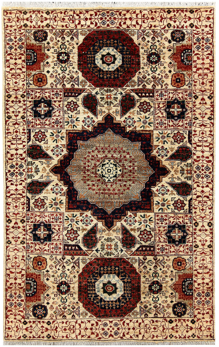 Cornsilk Mamluk 3' 3 x 4' 11 - No. 62118 - ALRUG Rug Store
