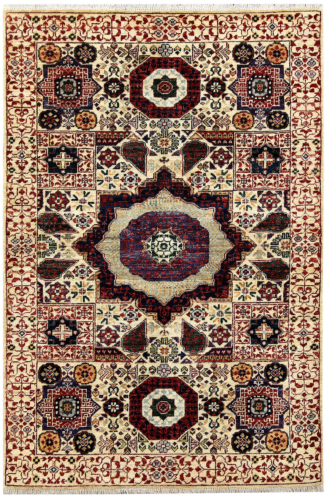 Cornsilk Mamluk 3' 3 x 4' 11 - No. 62120 - ALRUG Rug Store