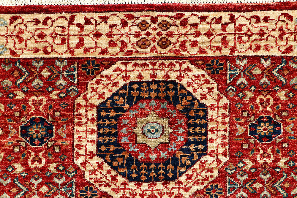Firebrick Mamluk 3' 4 x 4' 11 - No. 62121 - ALRUG Rug Store