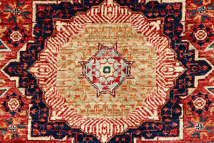 Firebrick Mamluk 3' 4 x 4' 11 - No. 62121 - ALRUG Rug Store
