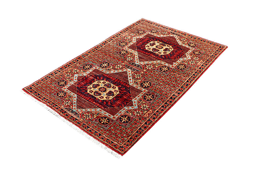 Multi Colored Mamluk 3' 3 x 4' 11 - No. 62124 - ALRUG Rug Store