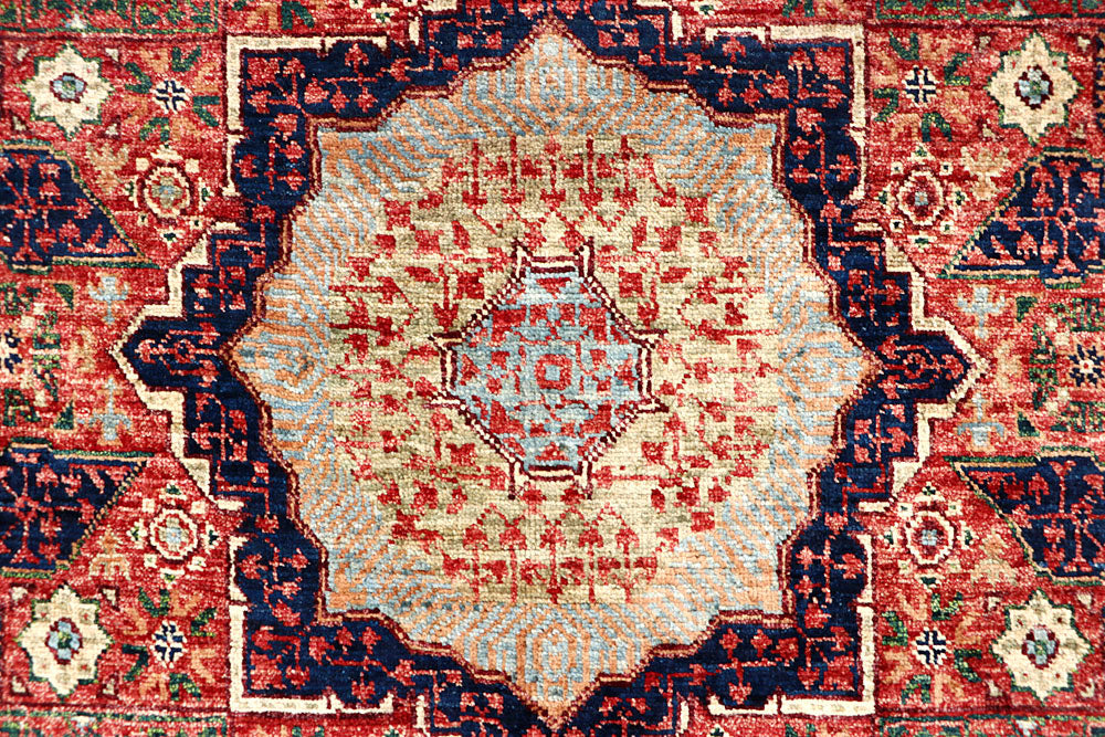 Firebrick Mamluk 3' 9 x 6' - No. 62131 - ALRUG Rug Store