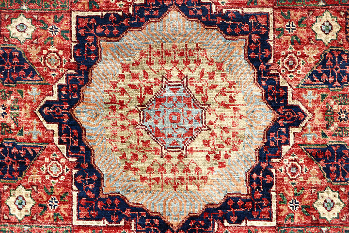 Firebrick Mamluk 3' 9 x 6' - No. 62131 - ALRUG Rug Store