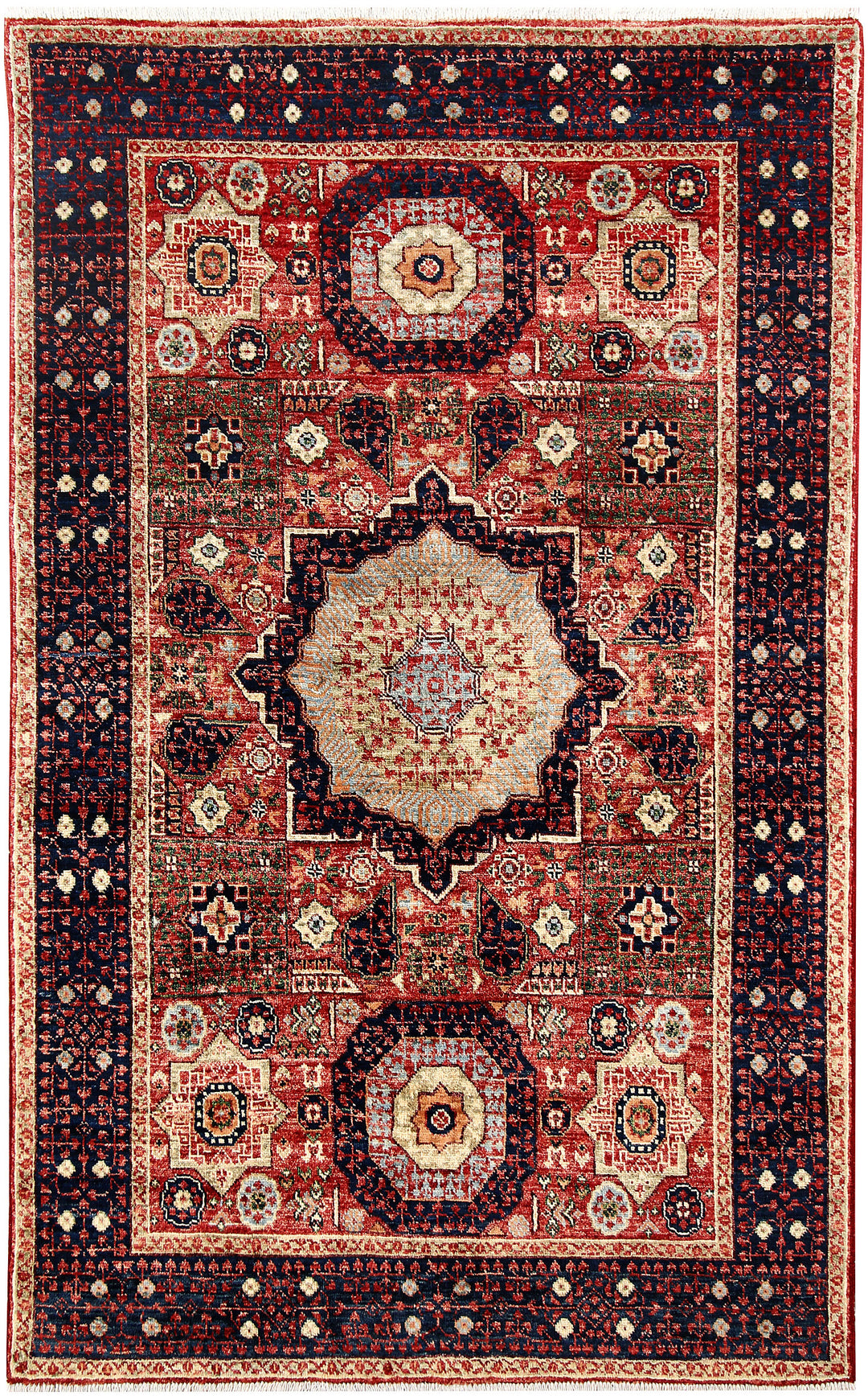 Firebrick Mamluk 3' 9 x 6' - No. 62131 - ALRUG Rug Store