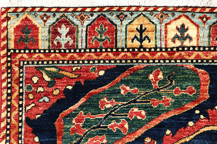 Firebrick Oushak 5' 1 x 4' 11 - No. 62149 - ALRUG Rug Store