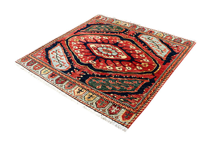 Firebrick Oushak 5' 1 x 4' 11 - No. 62149 - ALRUG Rug Store