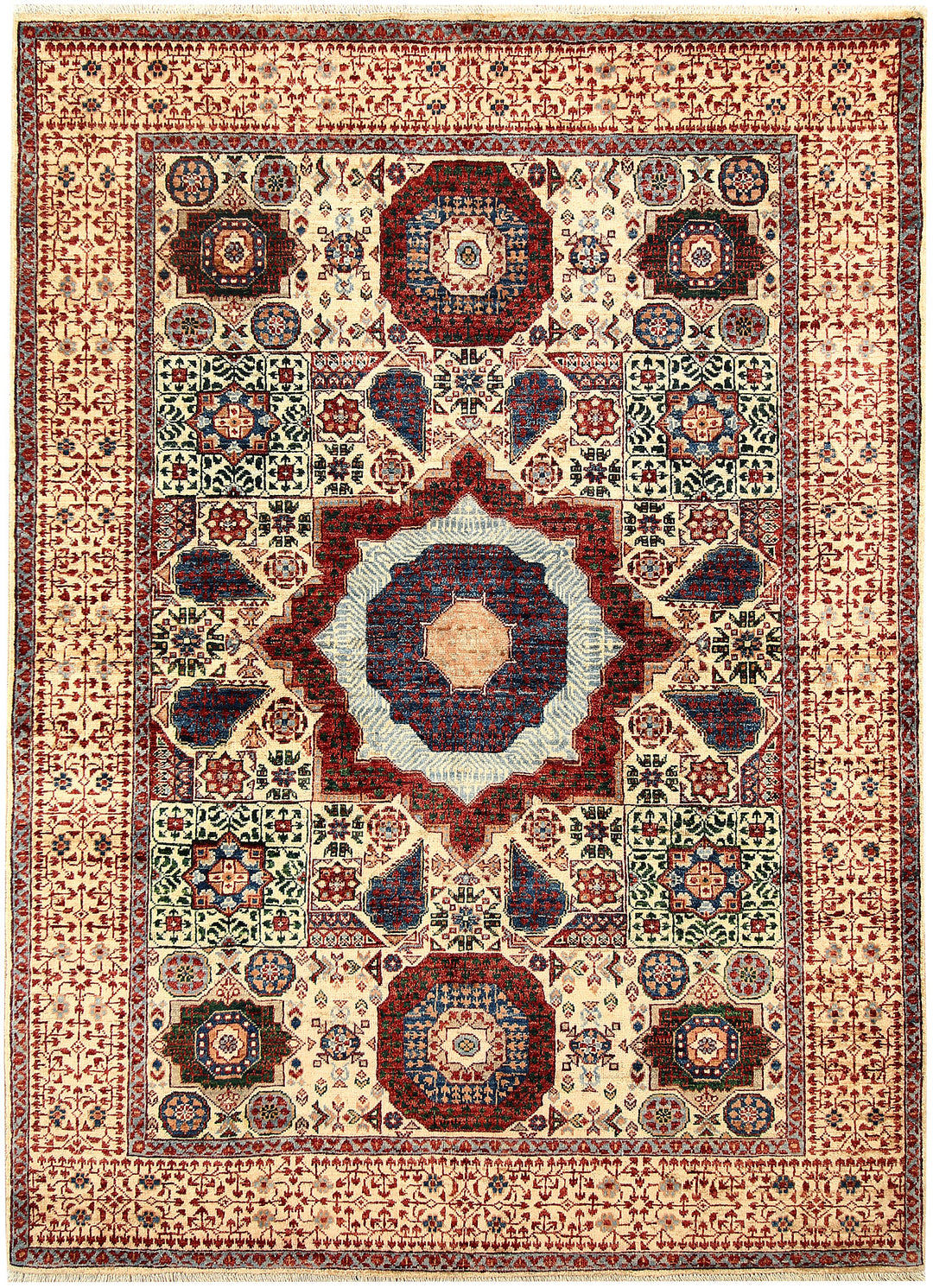Cornsilk Mamluk 5' x 6' 11 - No. 62152 - ALRUG Rug Store