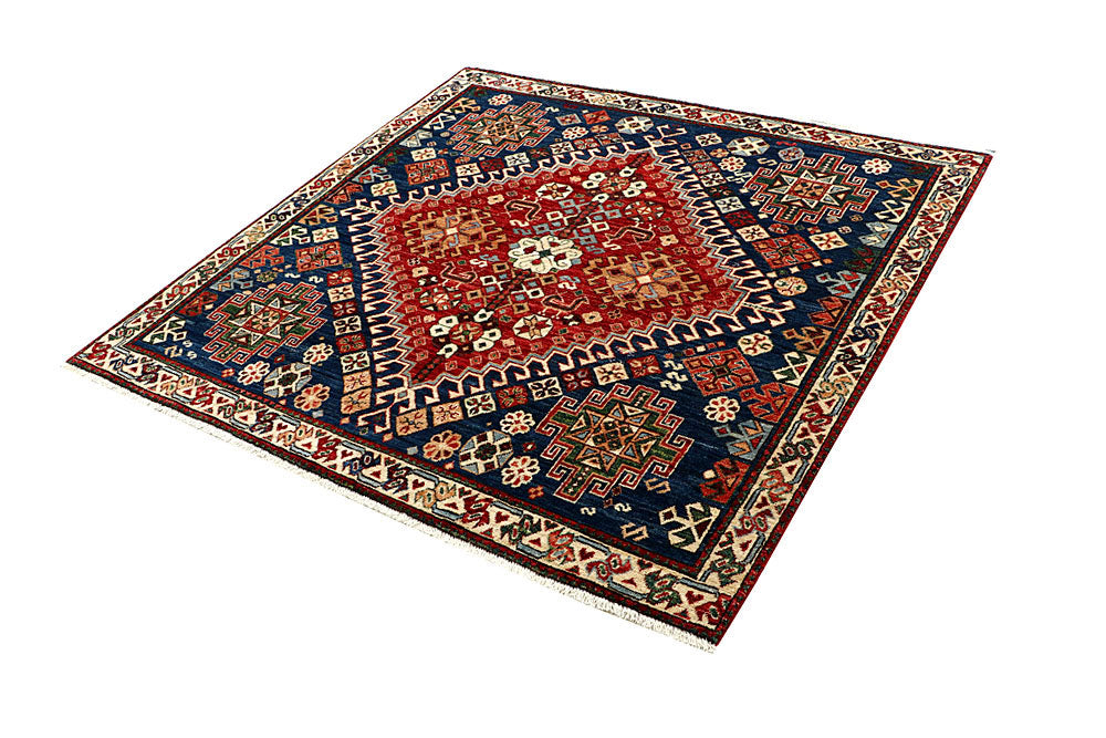 Multi Colored Oushak 5' x 4' 11 - No. 62154 - ALRUG Rug Store