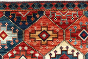 Multi Colored Ikat 5' x 4' 11 - No. 62160 - ALRUG Rug Store