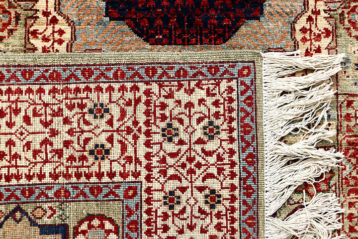 Dark Sea Green Mamluk 4' 10 x 6' 9 - No. 62161 - ALRUG Rug Store