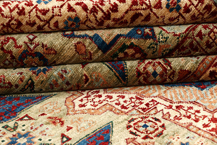 Dark Sea Green Mamluk 4' 10 x 6' 7 - No. 62165 - ALRUG Rug Store