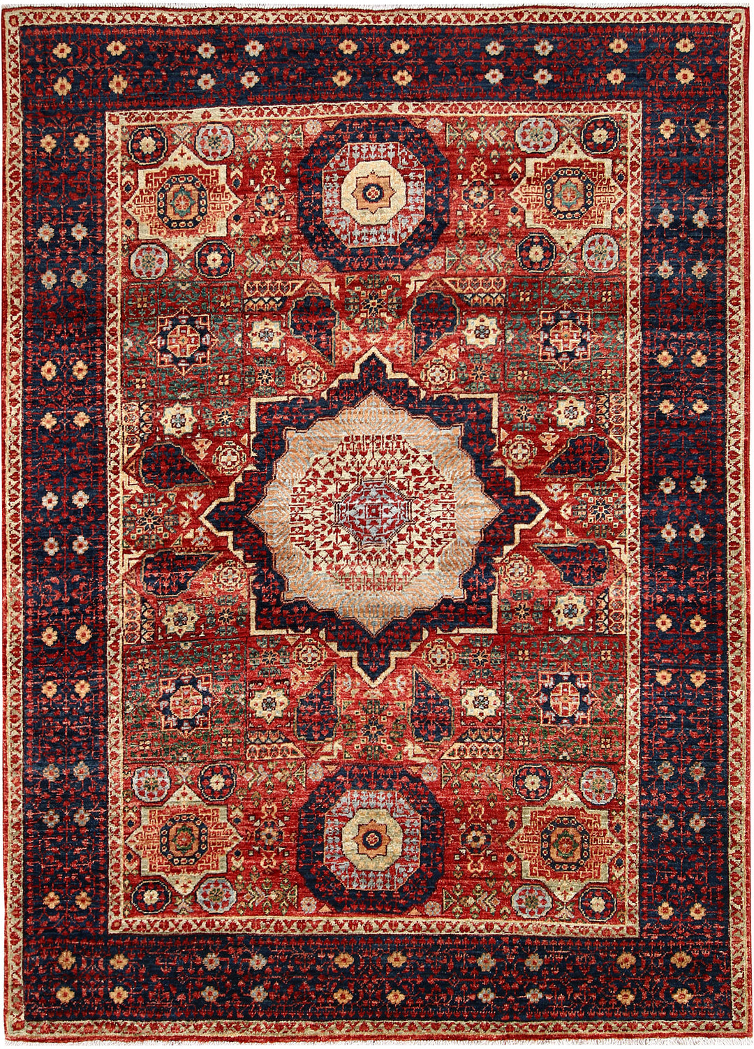 Firebrick Mamluk 4' 11 x 6' 8 - No. 62169 - ALRUG Rug Store