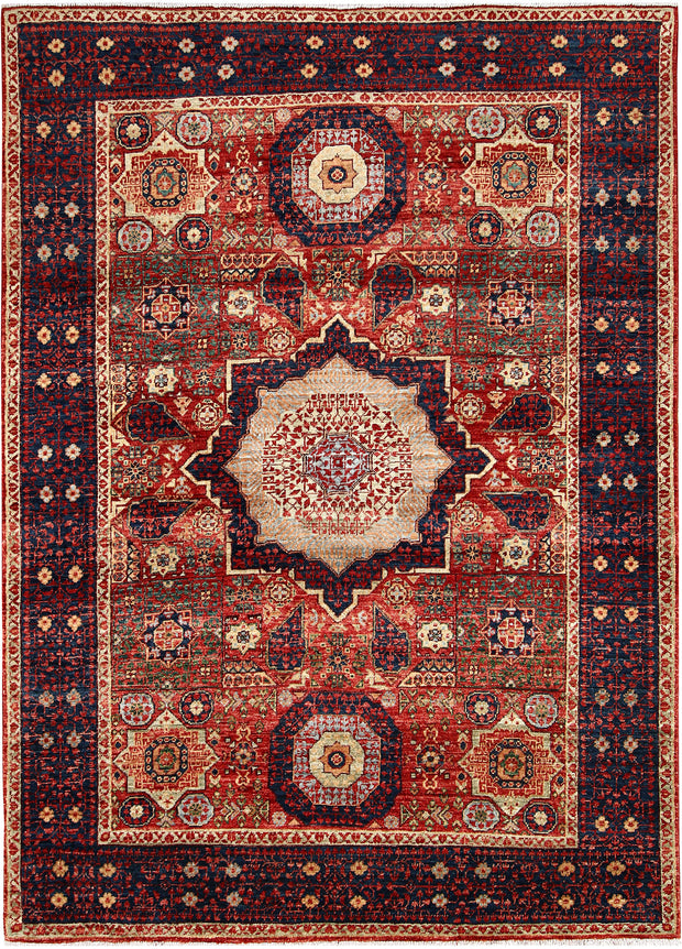 Firebrick Mamluk 4' 11 x 6' 8 - No. 62169 - ALRUG Rug Store