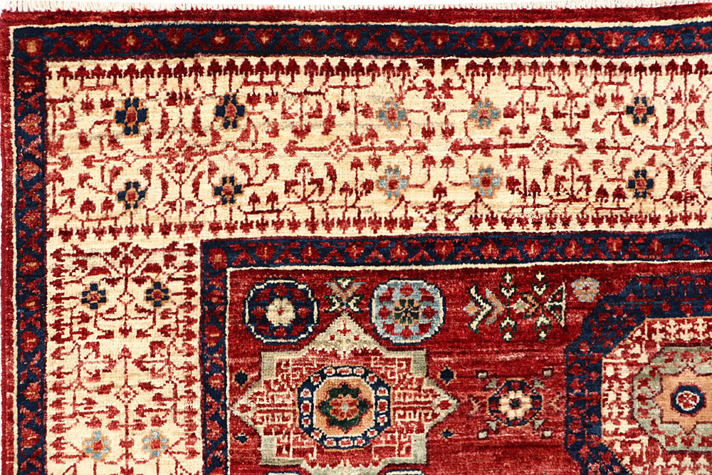 Firebrick Mamluk 4' 9 x 6' 7 - No. 62179 - ALRUG Rug Store