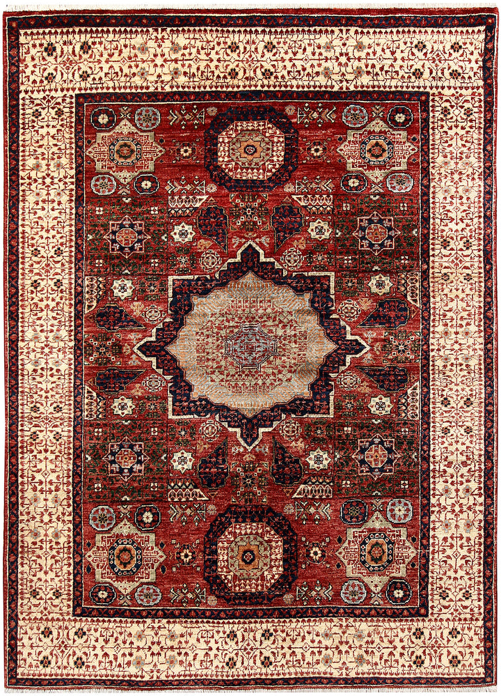 Firebrick Mamluk 4' 9 x 6' 7 - No. 62179 - ALRUG Rug Store