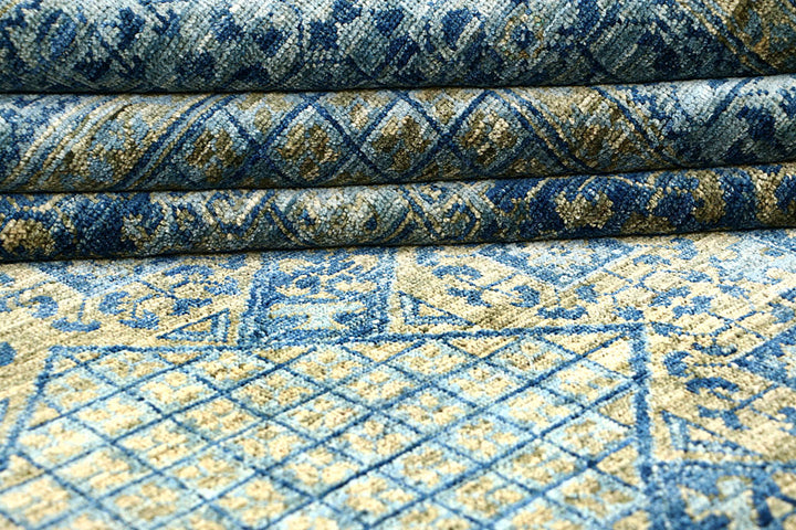 Steel Blue Oushak 7' 11 x 10' - No. 62188 - ALRUG Rug Store