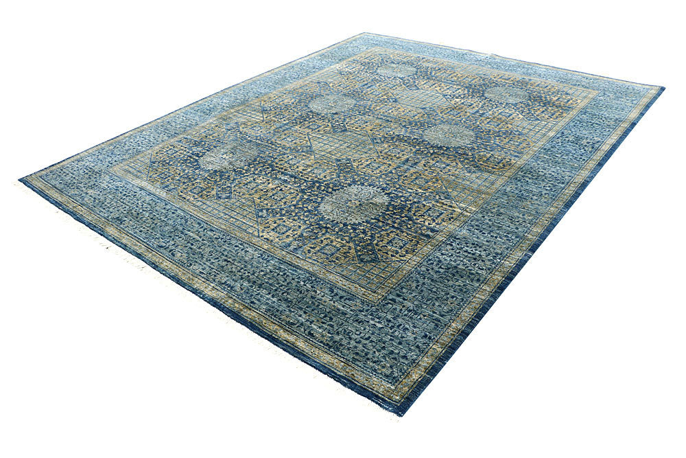 Steel Blue Oushak 7' 11 x 10' - No. 62188 - ALRUG Rug Store
