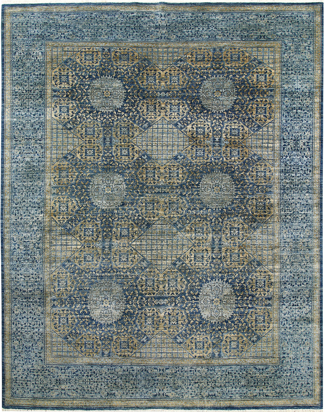 Steel Blue Oushak 7' 11 x 10' - No. 62188 - ALRUG Rug Store