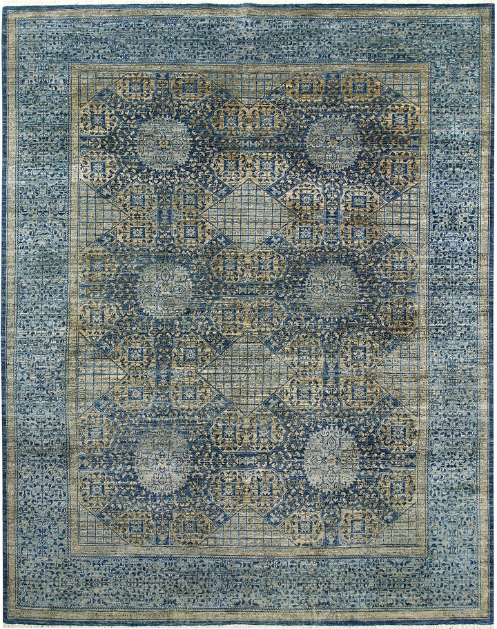 Steel Blue Oushak 7' 11 x 10' - No. 62188 - ALRUG Rug Store