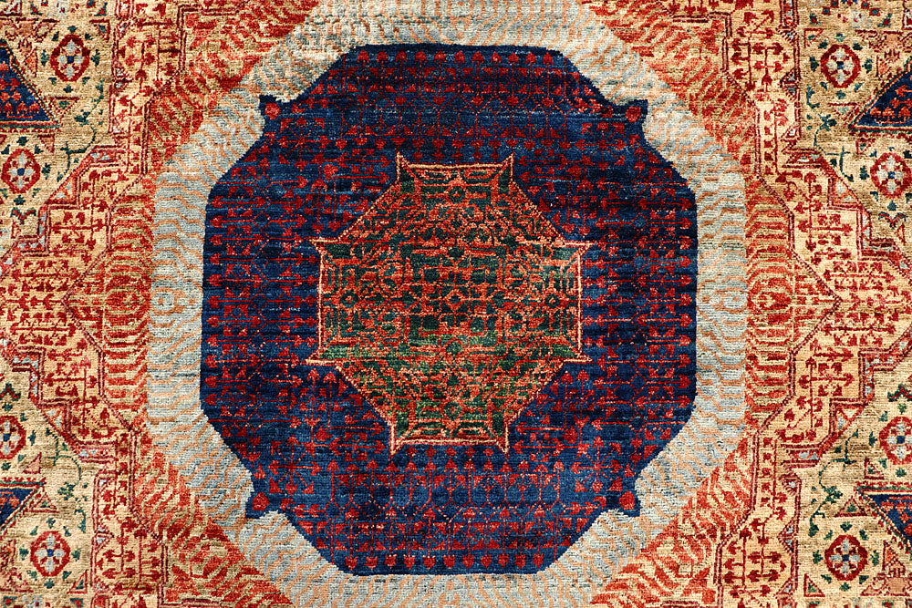 Wheat Mamluk 8' x 10' - No. 62193 - ALRUG Rug Store