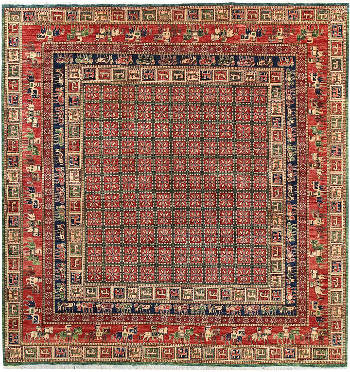 Multi Colored Ziegler 8' 7 x 8' 11 - No. 62196 - ALRUG Rug Store