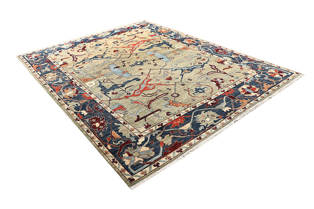 Multi Colored Oushak 7' 7 x 9' 9 - No. 62197 - ALRUG Rug Store